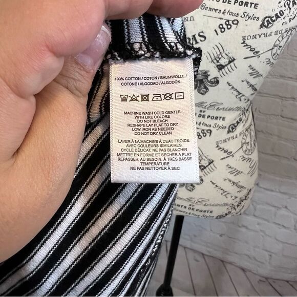 We The Free / Free People - Frenchie Striped T-shirt Dress size extra small - Picture 7 of 8